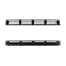 Comprar Patch Panel Nanocable 10.21.4124/ 24 Puertos/ Cat.6a/ Altura 1U - Ganga Electrónica