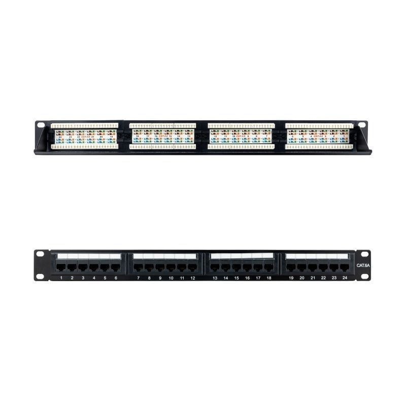 Comprar Patch Panel Nanocable 10.21.4124/ 24 Puertos/ Cat.6a/ Altura 1U - Ganga Electrónica