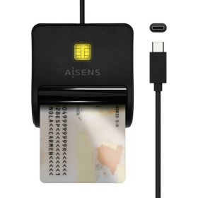Comprar Lector de DNI USB Tipo-C Aisens ASCR-SN03C-BK/ USB Tipo-C/ Negro - Ganga Electrónica