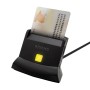 Comprar Lector de DNI y Tarjetas Aisens ASCR-SN04CSD-BK/ USB Tipo-C/ Negro - Ganga Electrónica