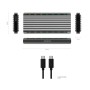 Comprar Caja Externa para Disco SSD M.2 SATA/NVMe Aisens ASM2-RGB011GR/ USB 3.2 Gen2/ Sin Tornillos - Ganga Electrónica