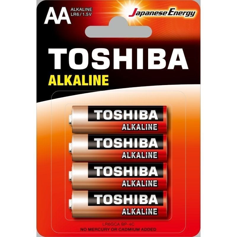 Comprar Pack de 4 Pilas AA Toshiba Alkaline LR6/ 1.5V/ Alcalinas - Ganga Electrónica