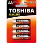 Comprar Pack de 4 Pilas AA Toshiba Alkaline LR6/ 1.5V/ Alcalinas - Ganga Electrónica