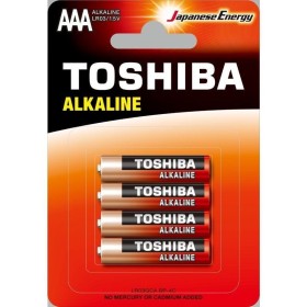 Comprar Pack de 4 Pilas AAA Toshiba Alkaline LR03/ 1.5V/ Alcalinas - Ganga Electrónica