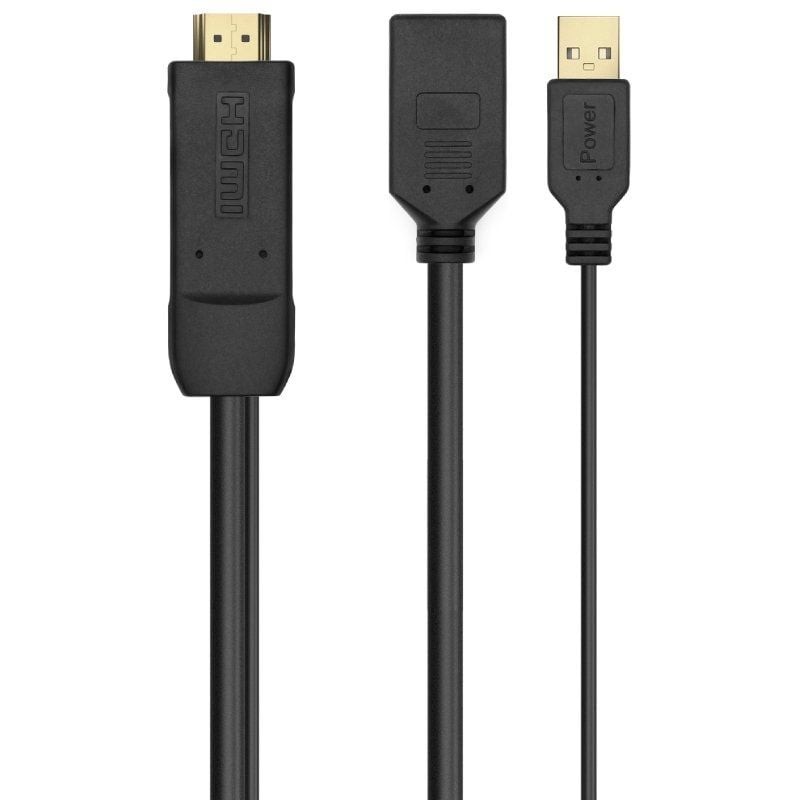 Comprar Cable Conversor 4K Aisens A122-0642/ HDMI Macho - DisplayPort Hembra - USB Macho/ Hasta 10W/ 2250Mbps/ 10cm + 10cm/ Negr