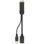 Comprar Cable Conversor 4K Aisens A122-0642/ HDMI Macho - DisplayPort Hembra - USB Macho/ Hasta 10W/ 2250Mbps/ 10cm + 10cm/ Negr
