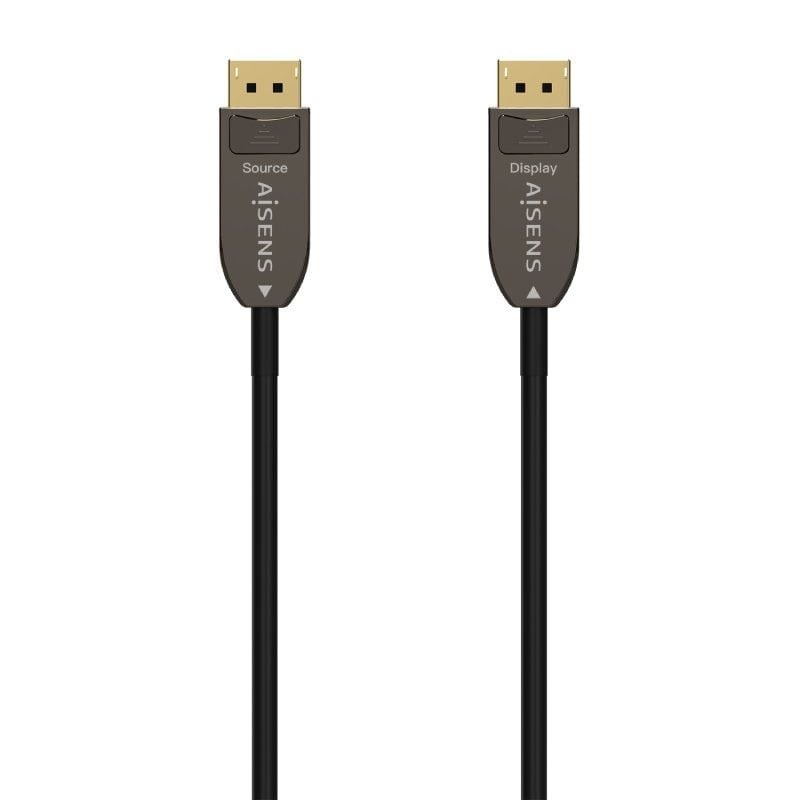 Comprar Cable DisplayPort 1.4 AOC 8K Aisens A155-0608/ DisplayPort Macho - DisplayPort Macho/ 20m/ Negro - Ganga Electrónica
