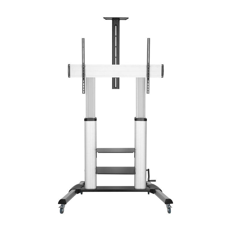 Comprar Soporte de Suelo Inclinable con Ruedas y Manivela Aisens FT100TE-125 para TV 60-100'/ hasta 100kg - Ganga Electrónica