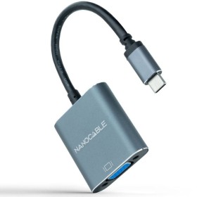 Comprar Conversor Nanocable 10.16.4101-G/ USB Tipo-C Macho - VGA Hembra/ 10cm/ Negro y Gris - Ganga Electrónica