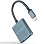 Comprar Conversor Nanocable 10.16.4101-G/ USB Tipo-C Macho - VGA Hembra/ 10cm/ Negro y Gris - Ganga Electrónica