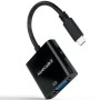 Comprar Cable Conversor Nanocable 10.16.4101-BK/ USB Tipo-C Macho - VGA Hembra/ 10cm/ Negro - Ganga Electrónica