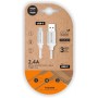 Comprar Cable USB 2.0 Tech One Tech TEC2006/ USB Tipo-C Macho - USB Macho/ 480Mbps/ 1m/ Blanco - Ganga Electrónica