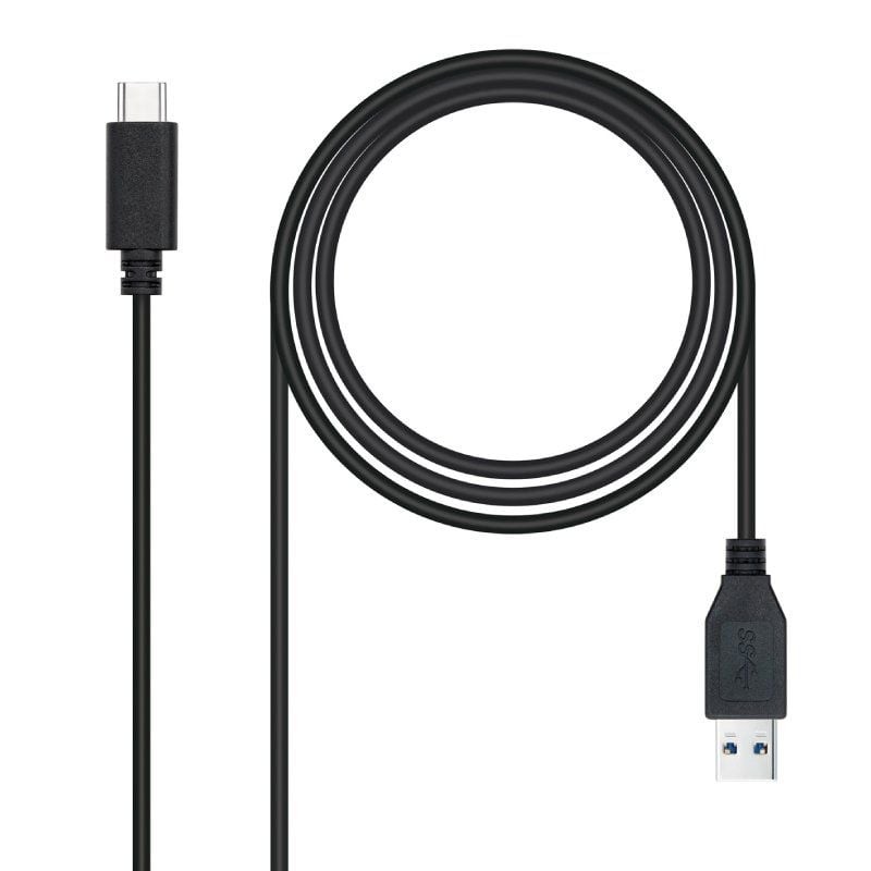 Comprar Cable USB 3.1 Tipo-C Nanocable 10.01.4002/ USB Tipo-C Macho - USB Macho/ 10Gbps/ 2m/ Negro - Ganga Electrónica