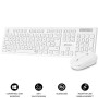 Comprar Teclado y Ratón Subblim Combo Business Slim Silencioso Inalámbrico/ Blanco - Ganga Electrónica