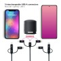 Comprar Cable USB 2.0 Nanocable 10.01.3200/ Lightning Macho - Micro USB Macho/ USB Tipo-C Macho/ 480Mbps/ 1m/ Negro - Ganga Elec