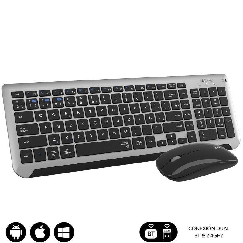 Comprar Teclado y Ratón Inalámbrico Subblim Combo Dual Prestige Extendido - Ganga Electrónica