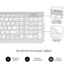 Comprar Teclado y Ratón Inalámbrico Subblim Combo Dual Prestige Extendido/ Blanco y Plata - Ganga Electrónica