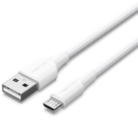 Comprar Cable USB 2.0 Vention CTIWG/ USB Macho - MicroUSB Macho/ Hasta 60W/ 480Mbps/ 1.5m/ Blanco - Ganga Electrónica
