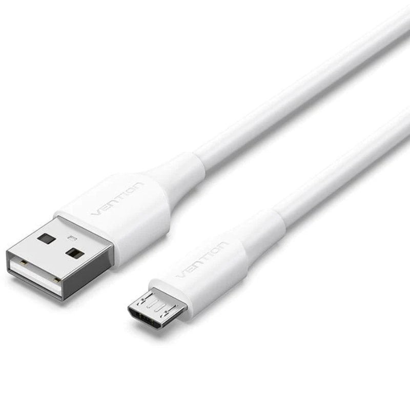 Comprar Cable USB 2.0 Vention CTIWG/ USB Macho - MicroUSB Macho/ Hasta 60W/ 480Mbps/ 1.5m/ Blanco - Ganga Electrónica