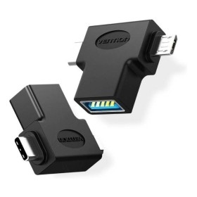 Comprar Adaptador USB 3.0 Vention CDIB0/ USB Tipo-C Macho - MicroUSB Macho - Ganga Electrónica