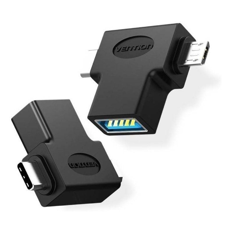 Comprar Adaptador USB 3.0 Vention CDIB0/ USB Tipo-C Macho - MicroUSB Macho - Ganga Electrónica