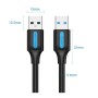 Comprar Cable USB 3.0 Vention CONBD/ USB Macho - USB Macho/ 5Gbps/ 50cm/ Negro - Ganga Electrónica