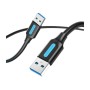 Comprar Cable USB 3.0 Vention CONBD/ USB Macho - USB Macho/ 5Gbps/ 50cm/ Negro - Ganga Electrónica