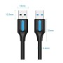 Comprar Cable USB 3.0 Vention CONBF/ USB Macho - USB Macho/ 5Gbps/ 1m/ Negro - Ganga Electrónica