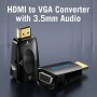 Comprar Adaptador Conversor Vention AIDB0/ HDMI Macho a VGA Hembra/ Audio Jack 3.5mm - Ganga Electrónica