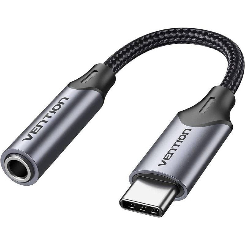 Comprar Adaptador Audio Vention BGMHA/ Jack 3.5 Hembra - USB Tipo-C Macho/ 10cm/ Gris - Ganga Electrónica