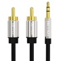 Comprar Cable Estéreo Vention BCFBG/ Jack 3.5 Macho - 2x RCA Macho/ 1.5m/ Negro - Ganga Electrónica