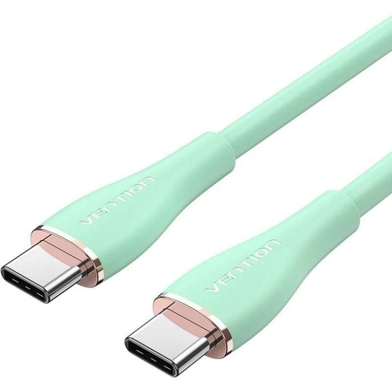 Comprar Cable USB 2.0 Tipo-C Vention TAWGF/ USB Tipo-C Macho - USB Tipo-C Macho/ Hasta 100W/ 480Mbps/ 1m/ Verde - Ganga Electrón