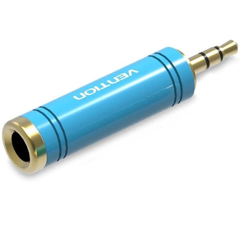 Comprar Adaptador Jack Vention VAB-S04-L/ Jack 3.5 Macho - Jack 6.5 Hembra/ Azul - Ganga Electrónica