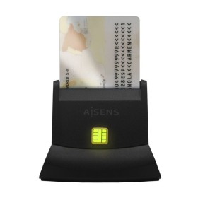 Comprar Lector de DNI y Tarjetas Aisens ASCR-SN05-BK/ USB 2.0/ Negro - Ganga Electrónica