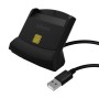 Comprar Lector de DNI y Tarjetas Aisens ASCR-SN05-BK/ USB 2.0/ Negro - Ganga Electrónica