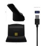 Comprar Lector de DNI y Tarjetas Aisens ASCR-SN05-BK/ USB 2.0/ Negro - Ganga Electrónica