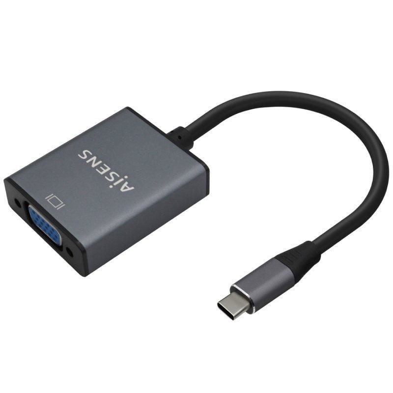 Comprar Conversor Aisens A109-0691/ USB Tipo-C Macho - VGA Hembra/ Hasta 27W/ 1250Mbps/ 15cm/ Gris - Ganga Electrónica
