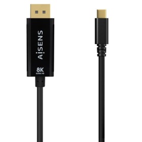 Comprar Cable Conversor Aisens A109-0689/ USB Tipo-C Macho - DisplayPort Macho/ Hasta 27W/ 1250Mbps/ 1.8m/ Negro - Ganga Electró