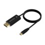 Comprar Cable Conversor DisplayPort 8K 60HZ Aisens A109-0686/ USB Tipo-C Macho - DisplayPort Macho/ Hasta 27W/ 1250Mbps/ 80cm/ N