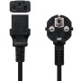 Comprar Cable Alimentación CPU Nanocable 10.22.0102-L2/ CEE7 Macho - C13 Hembra/ 2m/ Negro - Ganga Electrónica