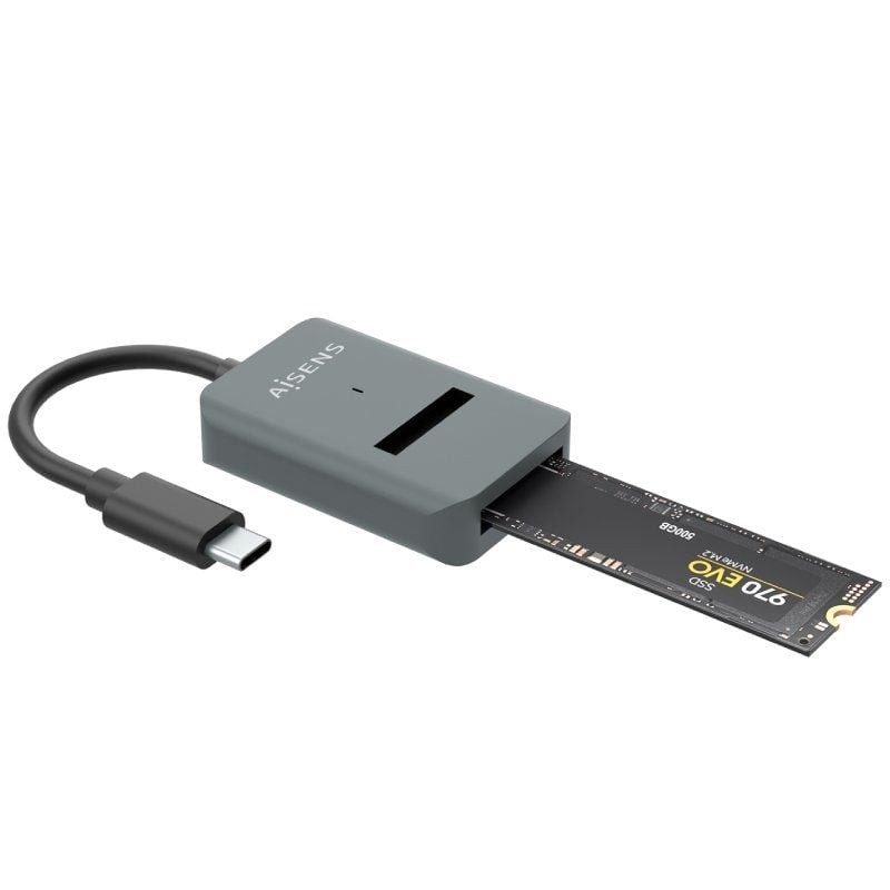 Comprar Dock USB Tipo-C para SSD M2 SATA/NVMe Aisens ASUC-M2D012-GR/ Gris - Ganga Electrónica