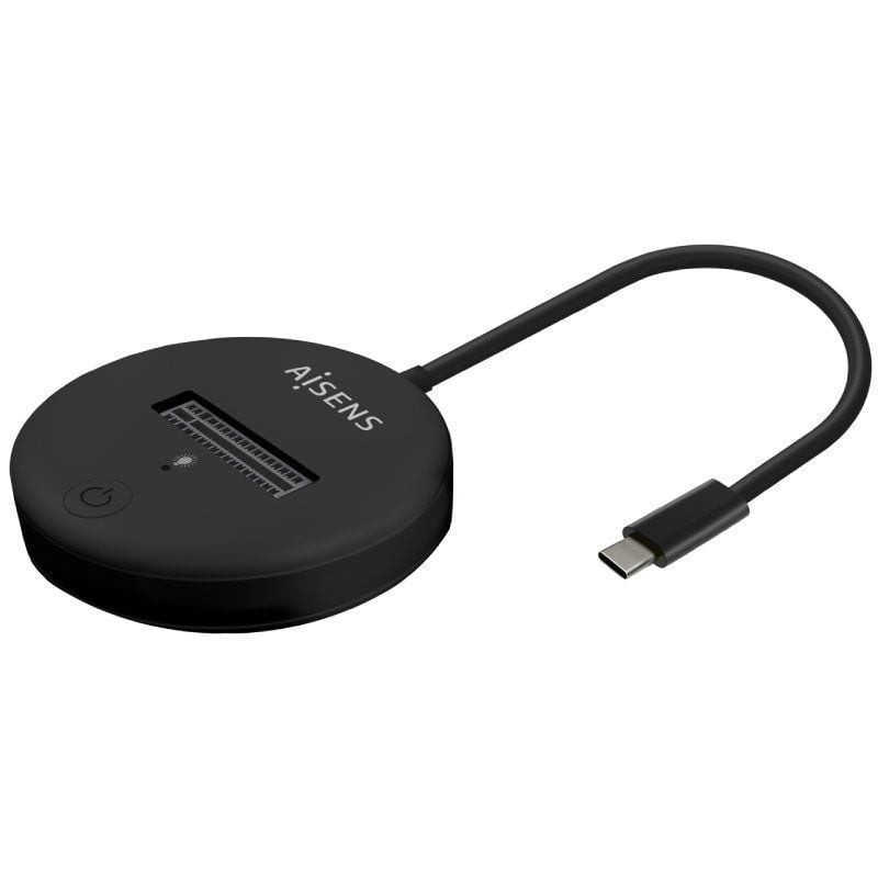 Comprar Dock USB Tipo-C para SSD M2 SATA/NVMe Aisens ASUC-M2D013-BK/ Negro - Ganga Electrónica
