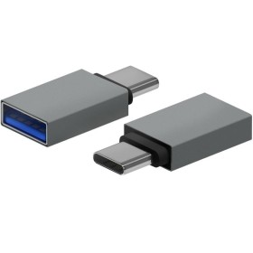 Comprar Adaptador USB 3.2 Aisens A108-0718/ USB Hembra - USB Tipo-C Macho/ Gris - Ganga Electrónica