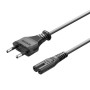 Comprar Cable Alimentación Forma 8 Vention ZCLBAC/ CEE7/16 Macho - C7 Hembra/ 1.8m - Ganga Electrónica