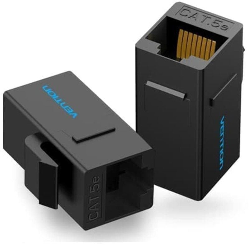 Comprar Vention Adaptador Conector RJ45 VDD-B07-B Cat5e UTP/ RJ45 Hembra - RJ45 Hembra/ Negro - Ganga Electrónica