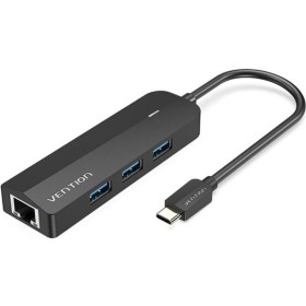 Comprar Hub USB Tipo-C Vention TGPBB/ 3xUSB/ 1xRJ45/ 1xMicro B PD - Ganga Electrónica