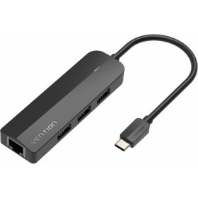 Comprar Hub USB Tipo-C Vention TGOBB/ 3xUSB/ 1xRJ45/ 1x Micro B PD - Ganga Electrónica