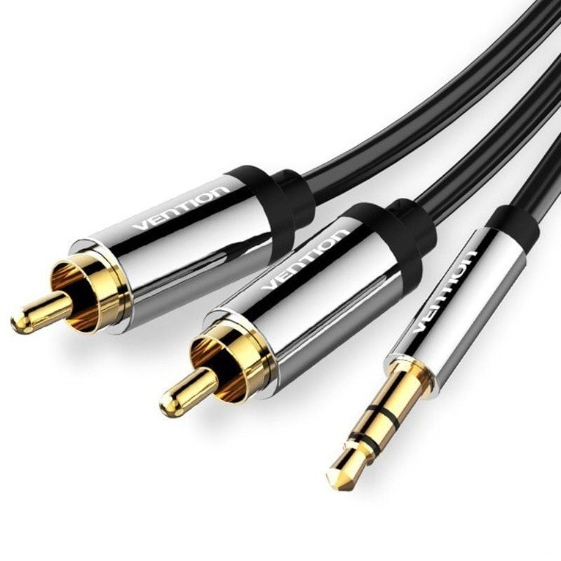 Comprar Cable Estéreo Vention BCFBI/ Jack 3.5 Macho - 2x RCA Macho/ 3m/ Negro - Ganga Electrónica
