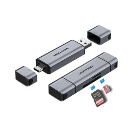 Comprar Lector de Tarjetas Externo Vention CLKB0/ USB 3.0 y USB Tipo-C - Ganga Electrónica