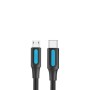 Comprar Cable USB 2.0 Tipo-C Vention COVBG/ USB Tipo-C Macho - MicroUSB Macho/ 480Mbps/ 1.5m/ Negro - Ganga Electrónica